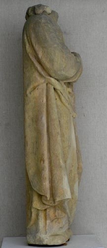 Reštaurovanie  kamennej sochy neznámeho svätca, 2004, stav po reštaurovaní